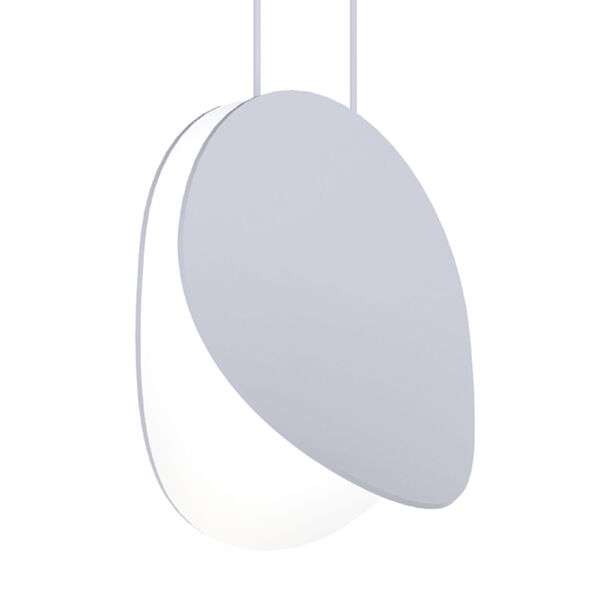Malibu Discs Dove Gray 8-Inch LED Pendant, image 1