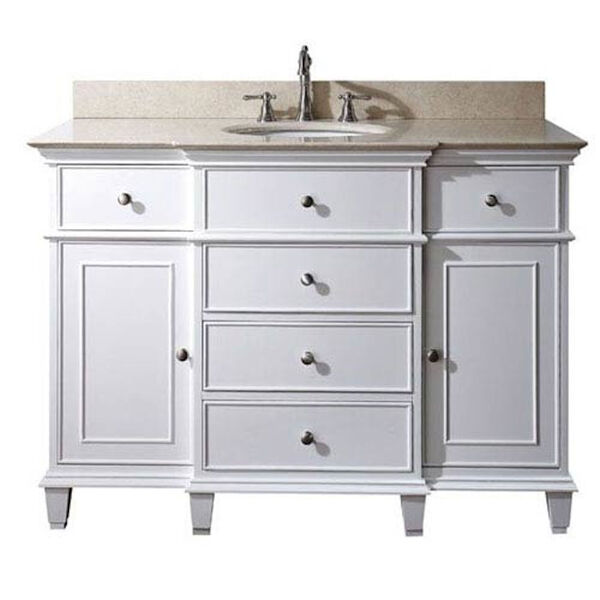 Windsor 48-Inch Vanity Only in White Finish, image 1