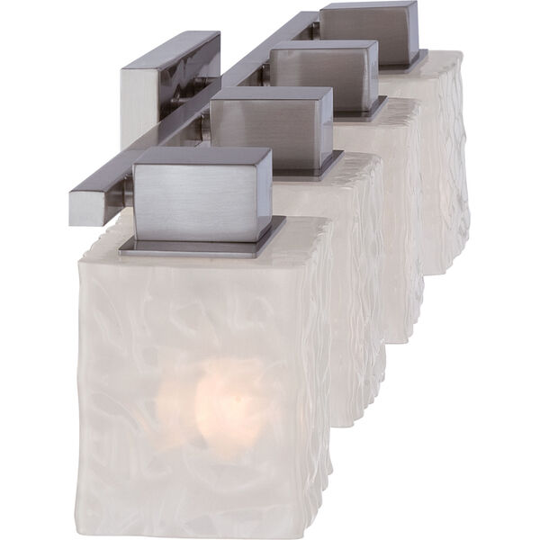 Melody Brushed Nickel Four Light Bath Fixture, image 3