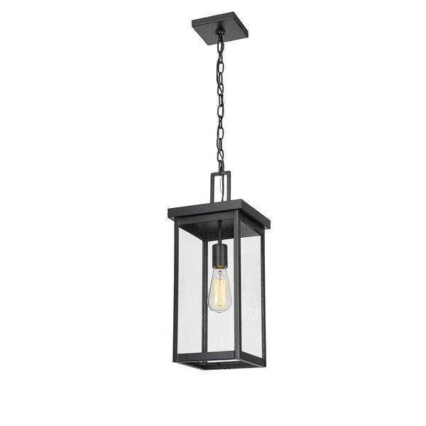 Barkeley Powder Coated Black One-Light Outdoor Hanging Lantern, image 3