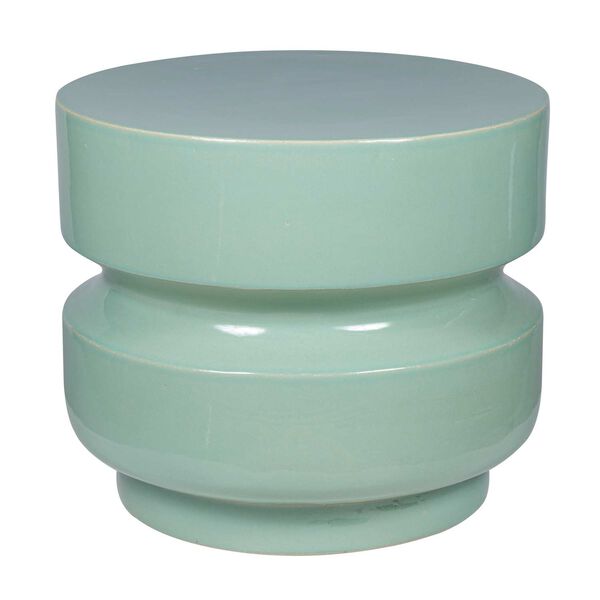 Provenance Signature Ceramic Mint 18-Inch Balance Stool Accent Table, image 2