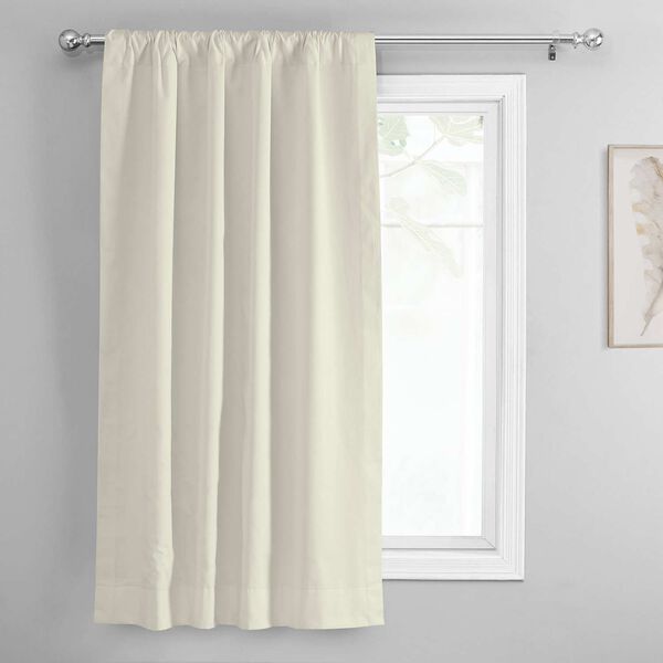 Solid Cotton Tie-Up Window Shade Single Panel, image 5
