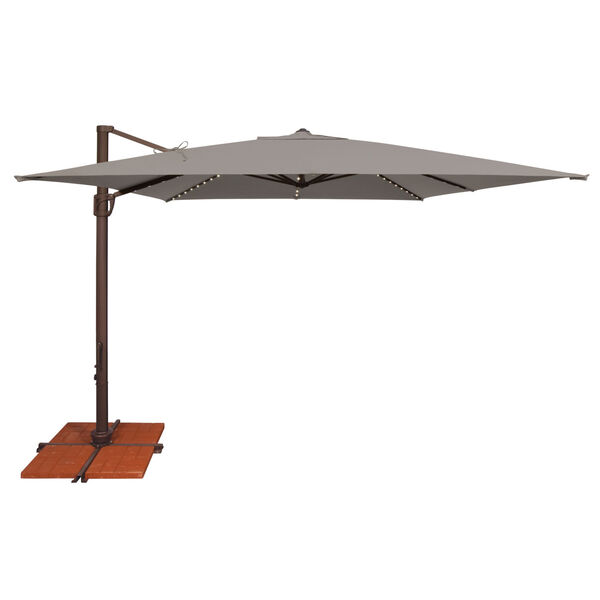 Bali Pro Cast Silver Square Cantilever Umbrella, image 1