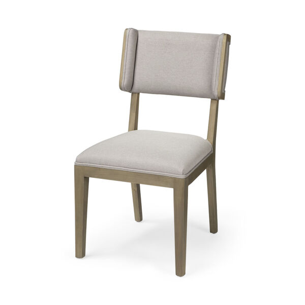 Teton I Gray and Brown Wooden Base Dining Chair, image 1