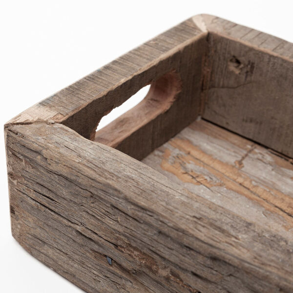 Vernon Brown Small Reclaimed Wood Tray, image 5