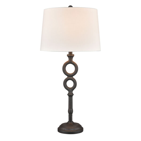 Hammered Home Bronze One-Light Table Lamp, image 3