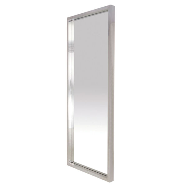 Glam Polished Silver Floor Mirror, image 1