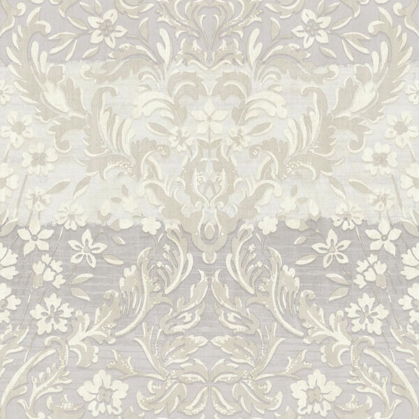 Patina Vie Lilac Damask Wallpaper - SAMPLE SWATCH ONLY, image 1