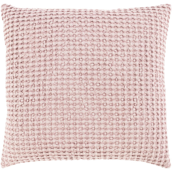 Waffle Rose 18-Inch Throw Pillow, image 1