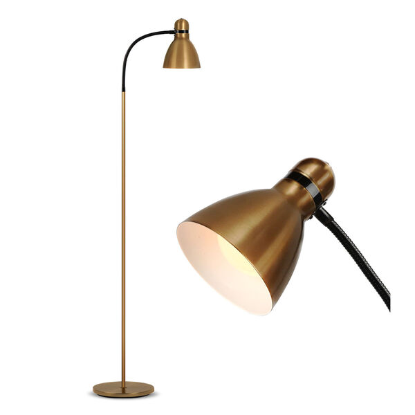 Avery Brass Integrated LED Floor Lamp, image 1