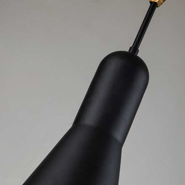 Etoile Matte Black Seven-Inch One-Light Mini Pendant, image 4