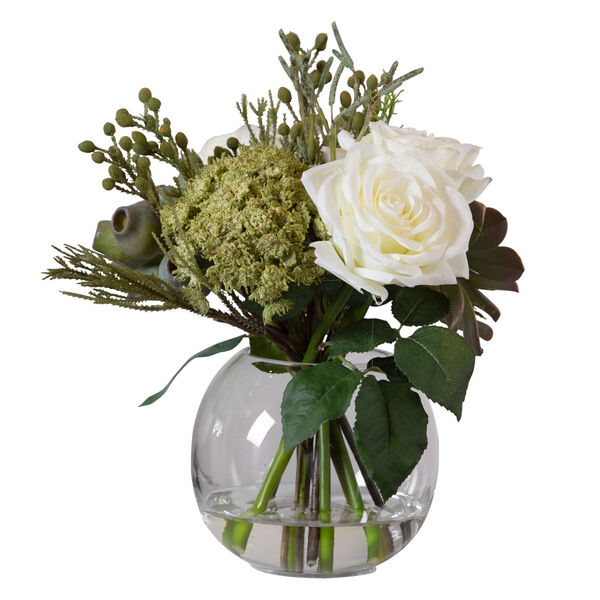 Belmonte Multicolor Floral Bouquet and Vase, image 3