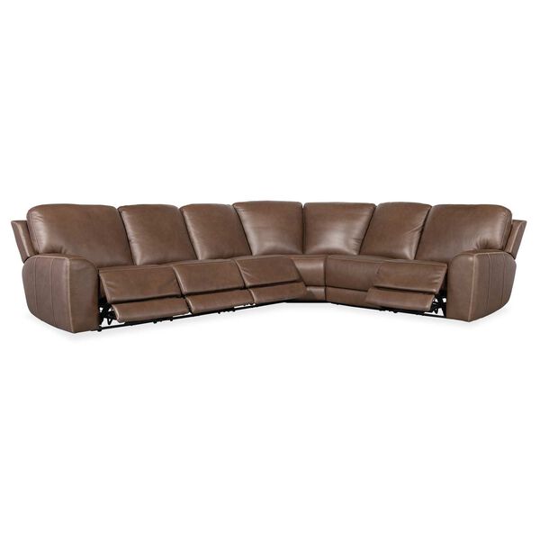 Light Brown Torres Six-Piece Power Recline Sectional, image 4