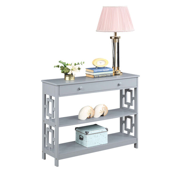 Town Square Gray Accent Console Table, image 2