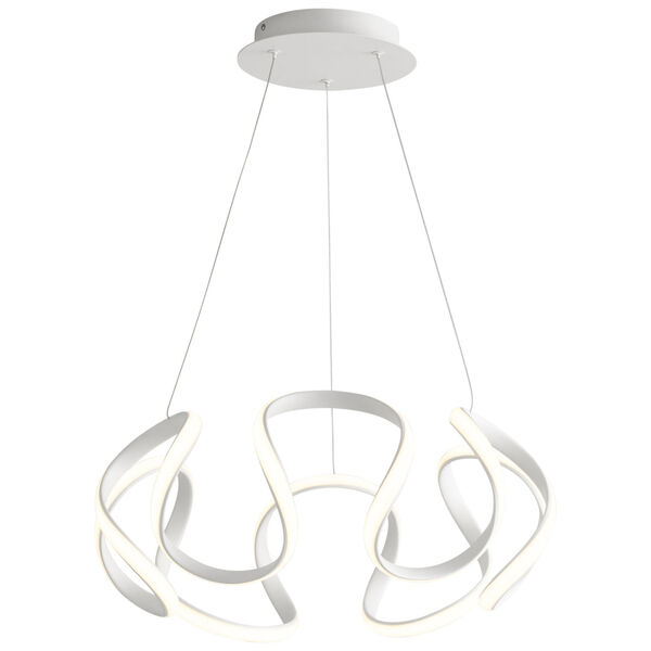 Cirro White 22-Inch LED Chandelier, image 2