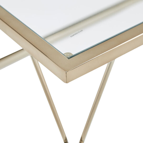May Champagne Gold Knot Frame Coffee Table, image 4