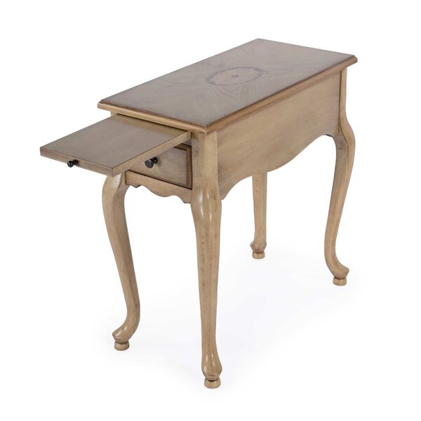 Croydon Antique Beige Pullout Side Table with One-Drawer, image 3