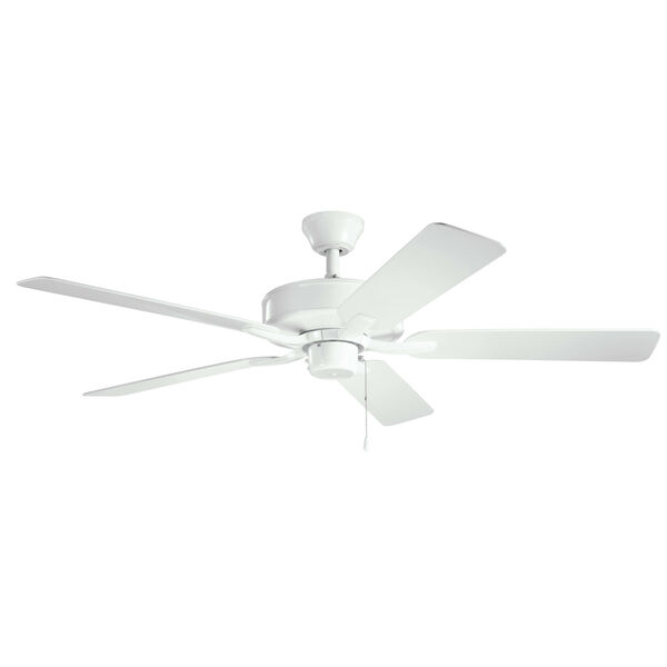 Basics Pro White 52-Inch Patio Ceiling Fan, image 1