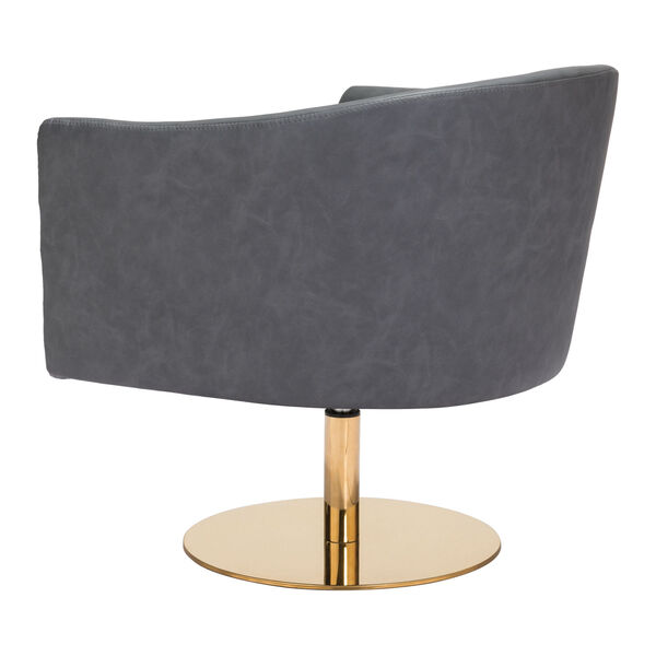 Justin Gray and Gold Accent Chair, image 6