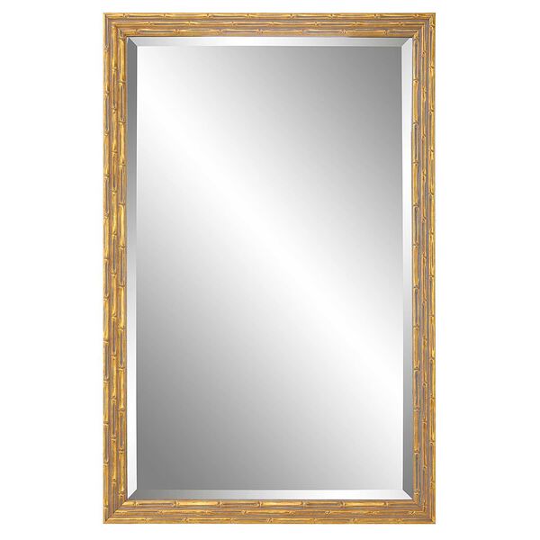 Heather Gold Bamboo Frame Wall Mirror, image 2