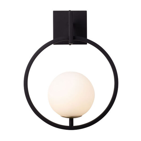 Stopwatch Matte Black French Gold One-Light Wall Sconce, image 1