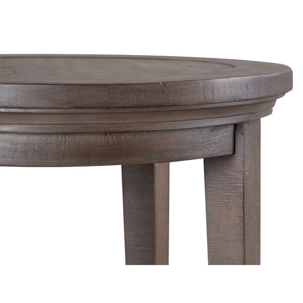 Paxton Place Dovetail Gray Round End Table, image 4
