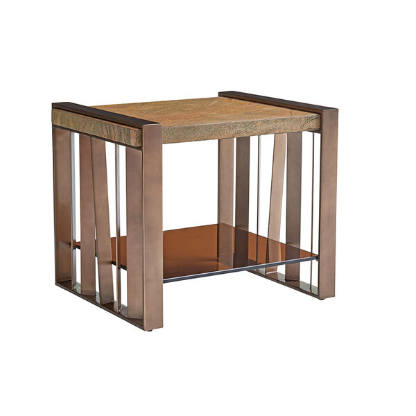 Zavala Brown Intersect End Table, image 1