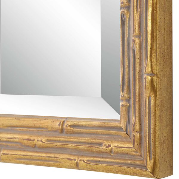 Heather Gold Bamboo Frame Wall Mirror, image 6