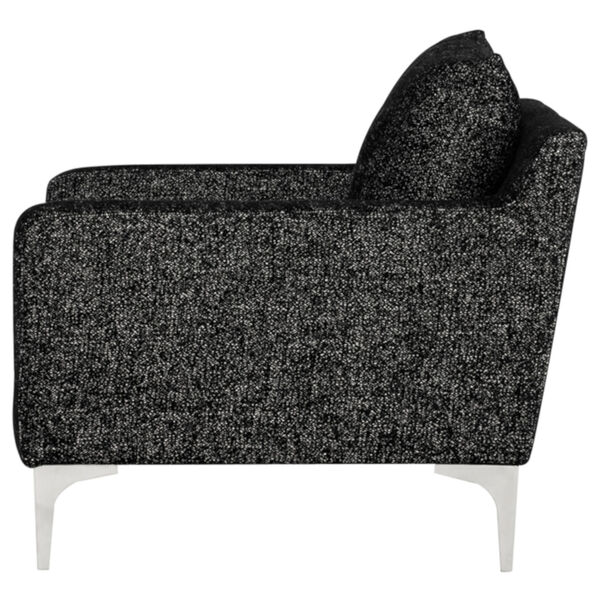 Anders Black and White Occasional Chair, image 3