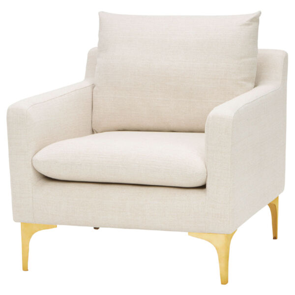 Anders Sand and Gold Occasional Chair, image 1
