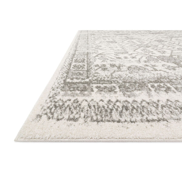 Joaquin Ivory and Gray 7 Ft. 10 In. x 10 Ft. 10 In. Power Loomed Rug, image 2