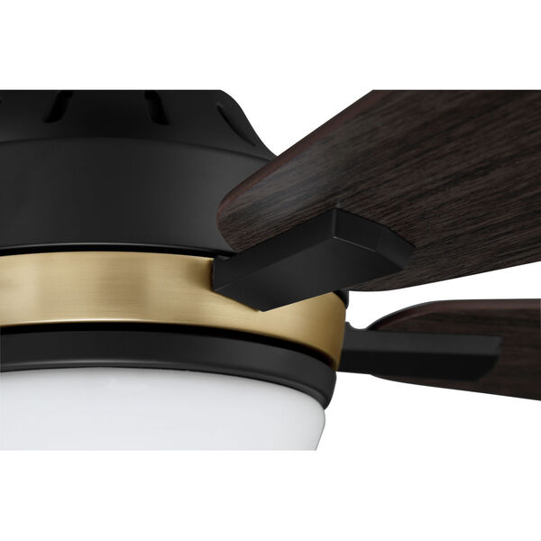 Fresco Flat Black Satin Brass 52-Inch LED Ceiling Fan, image 6