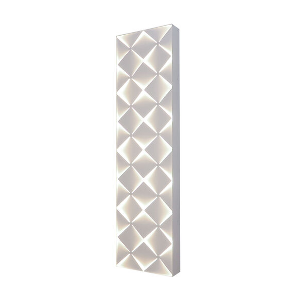 Commons White 27-Inch LED Wall Sconce with White Steel Shade, image 1