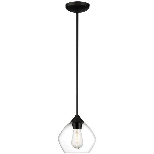 Vintage Black One-Light LED Pendant, image 3