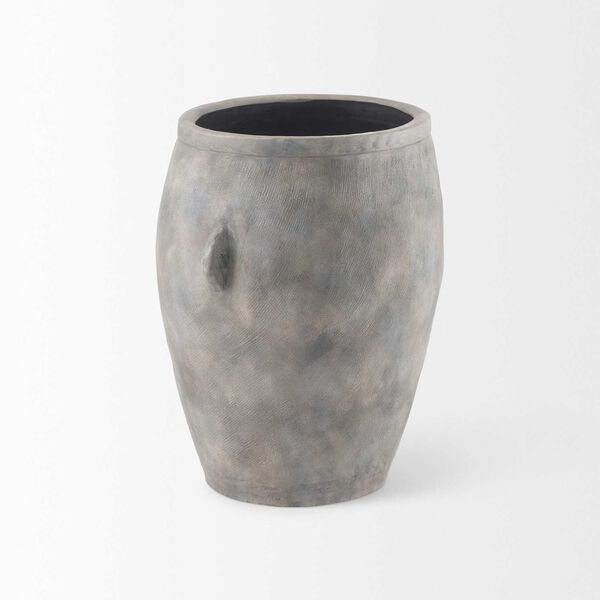 Zuma Light Gray Ceramic Floor Vase, image 4