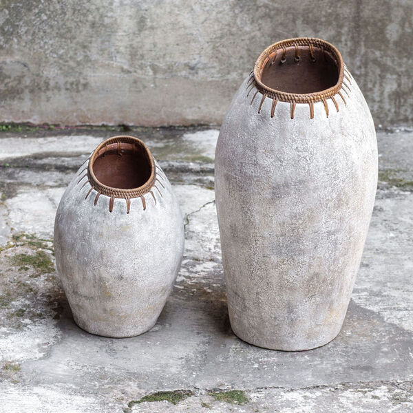 Dua Natural Stone Vase, Set of 2, image 3