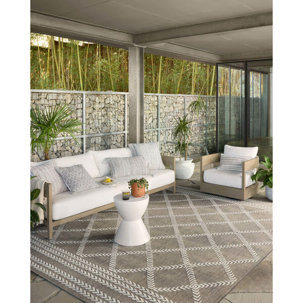 Rainier Natural and Ivory Patterned Indoor/Outdoor Area Rug, image 2