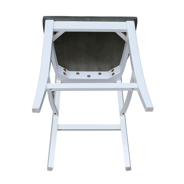Vineyard White and Heather Gray Counter Height Stool, image 4