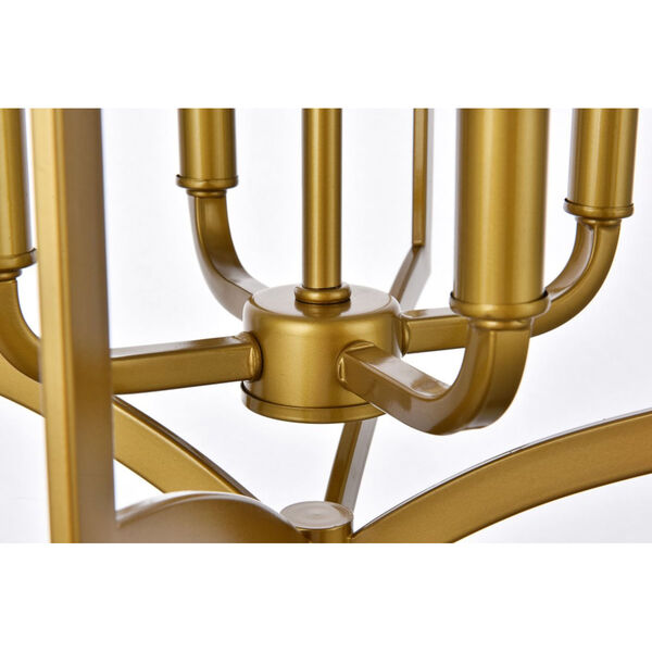 Kiera Brass Four-Light Pendant, image 4