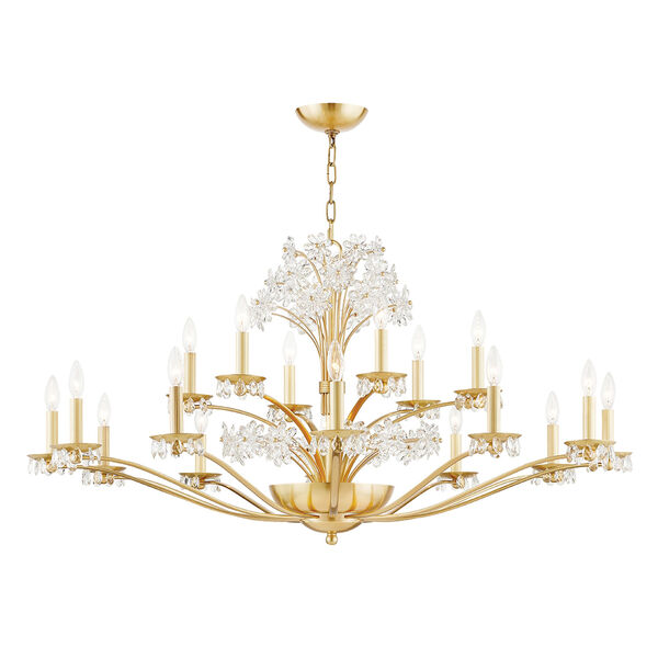 Beaumont Brass Polished 20-Light Chandelier, image 1