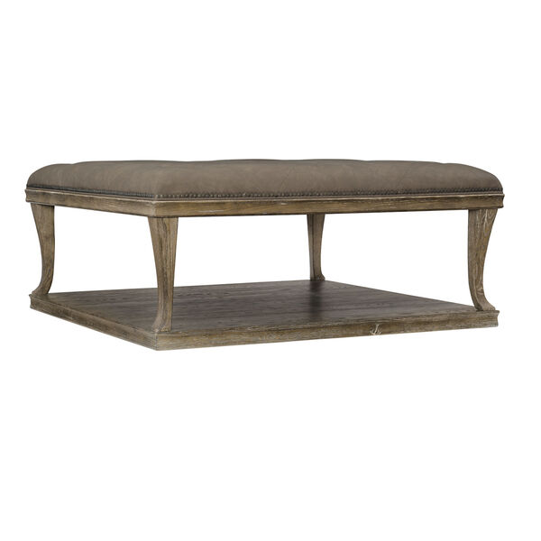 Rustic Patina Peppercorn Upholstered Cocktail Table, image 3