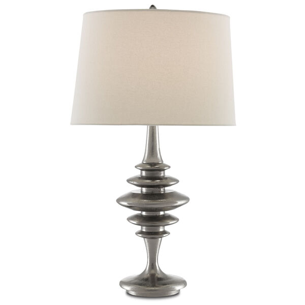 Cressida Black Nickel One-Light Table Lamp, image 1