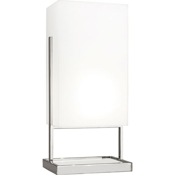 Guildford Polished Nickel and White Marble 28-Inch One-Light Table Lamp, image 1