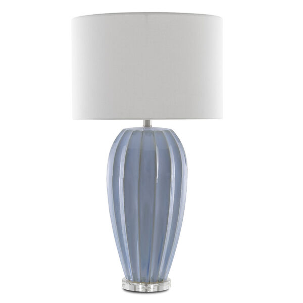 Bluestar Light Blue and Clear One-Light Table Lamp, image 3