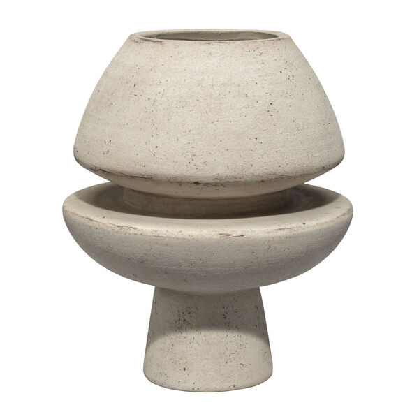 Foundation Off White Ceramic Decorative Vase, image 1