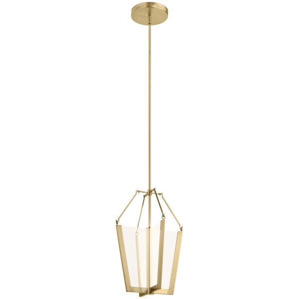 Calters Champagne Gold 14-Inch LED Pendant, image 1