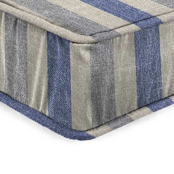 Tilford Denim Blue 22.5 x 22.5 Boxed Edge Outdoor Deep Seat Cushion, image 2