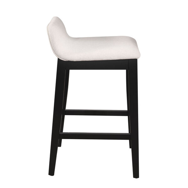 Maydena Black And Light Beige Counter Height Stool, image 2