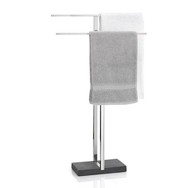 Menoto Polished Stainless Steel Towel Stand, image 1