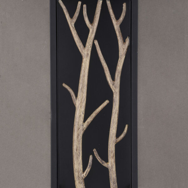 Ocala Textured Black and Natural ADA LED Outdoor Wall Sconce, image 3